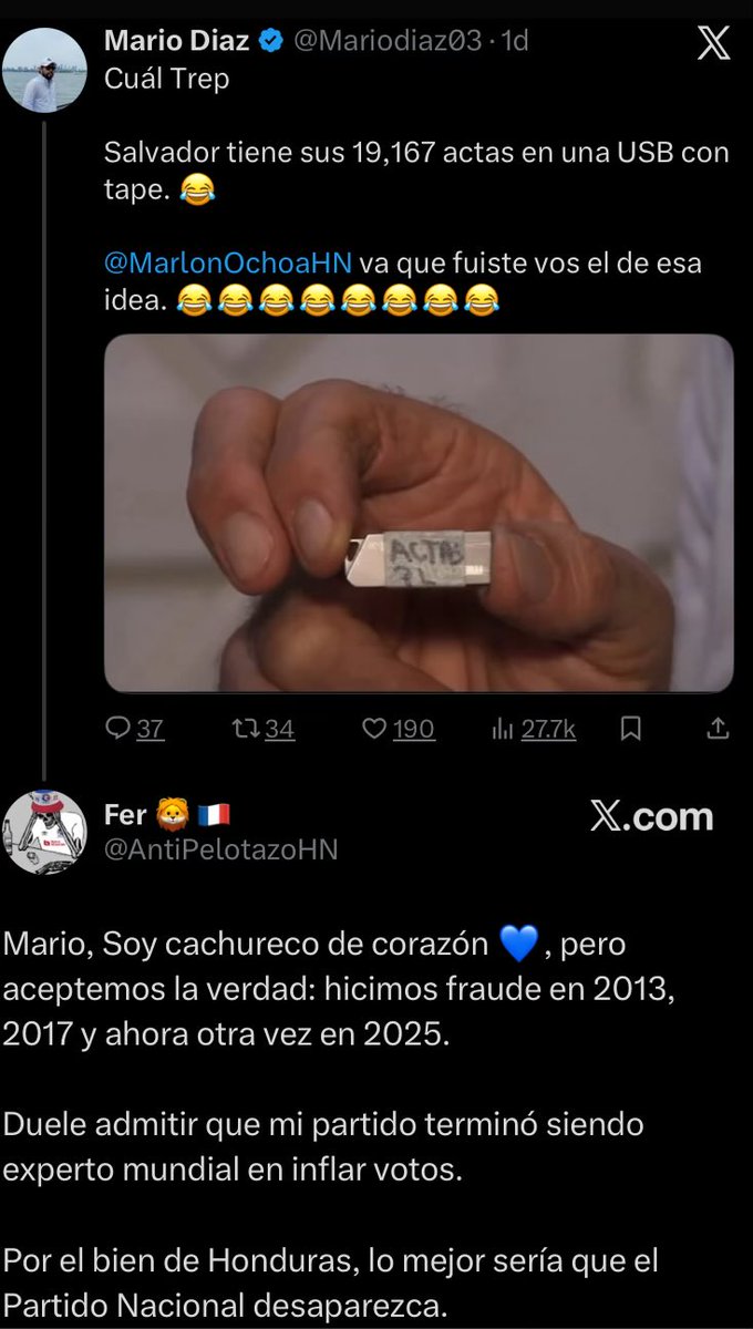 CAntijoh's tweet photo. Hasta los propios Nacionalistas ven el fraude

@CNNEE @soyfdelrincon @SalvaPresidente @Papialaordenh @HCHTelevDigital https://t.co/8f6J7J0gu6