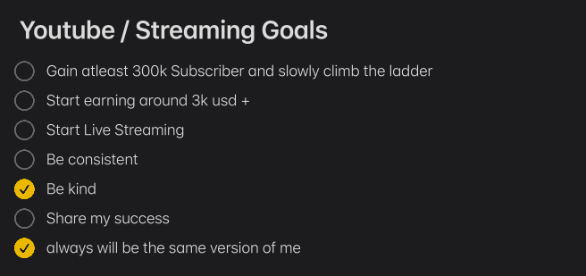 I will look back to check on myself in a year 

#GoalOfTheDay  #YouTube