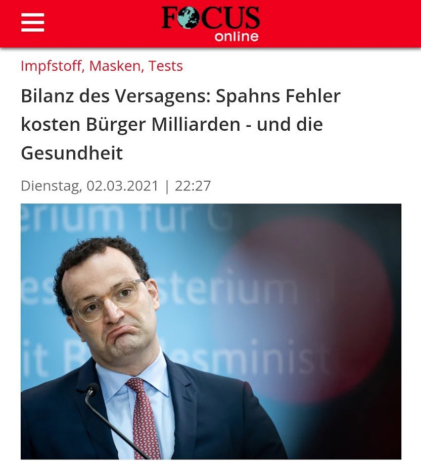 <a href="/cducsubt/">CDU·CSU</a> <a href="/jensspahn/">Jens Spahn</a> Jens Spahn schwadroniert von 'Vertrauen zurückgewinnen' – ausgerechnet der Mann, der es verspielt hat, die Bevölkerung für dumm verkauft und längst vor einem Untersuchungsausschuss stehen müsste. Dass er immer noch Bühnenzeit bekommt, ist ein Schlag ins Gesicht der Demokratie.
