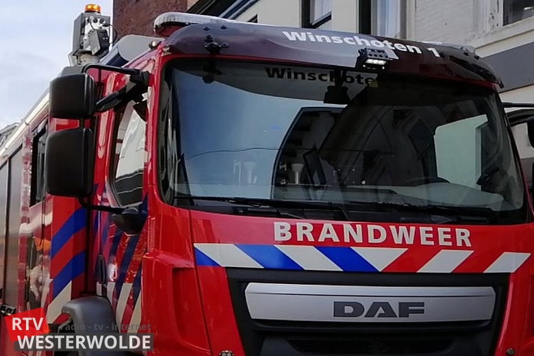 Brandweer blust kledingcontainer in Westerlee