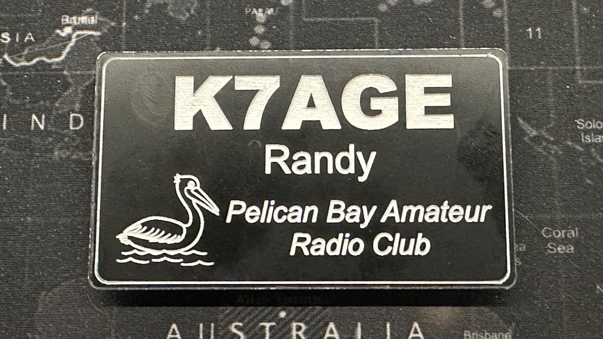 New club badge. #hamradio