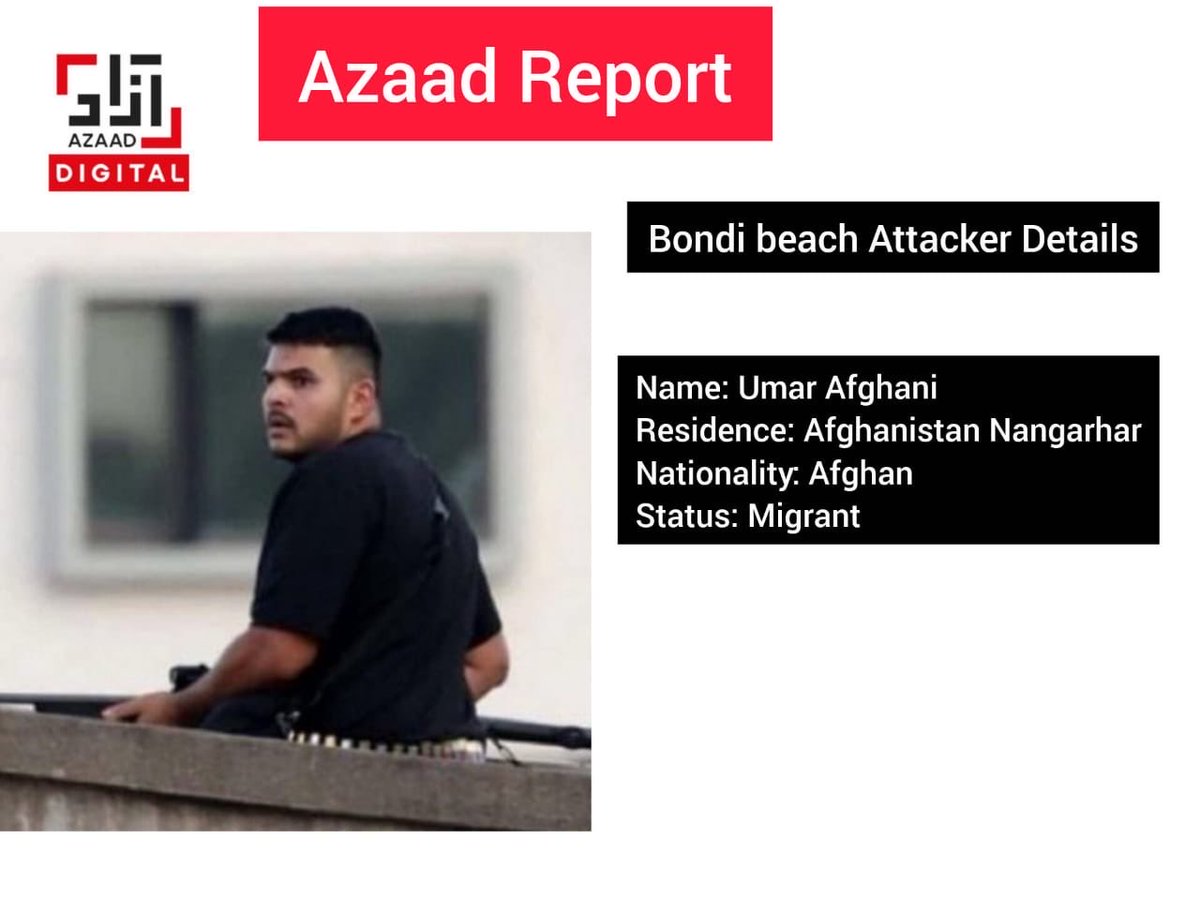 azaadfactcheck's tweet photo. Azaad Facts report: Bondi Beach Sydney Attacker. https://t.co/ievM9q8IfR