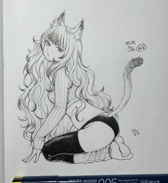 #1日1絵 #アナログイラスト