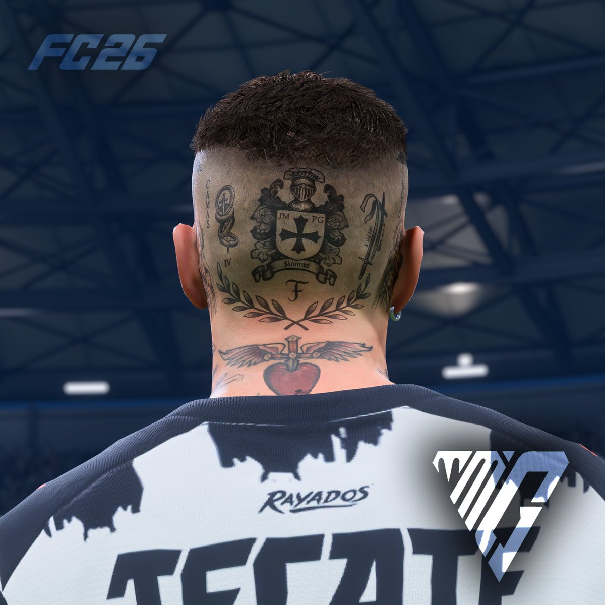 MMG_Facemaker's tweet image. Sergio Ramos 2025 V2 🇪🇸

I updated his new tattoos and added the earrings by changing the accessory ID.

-MMG Face update series-

Now Available🔥

@allFCfacemakers
#FC26 #FC25 #FIFA23