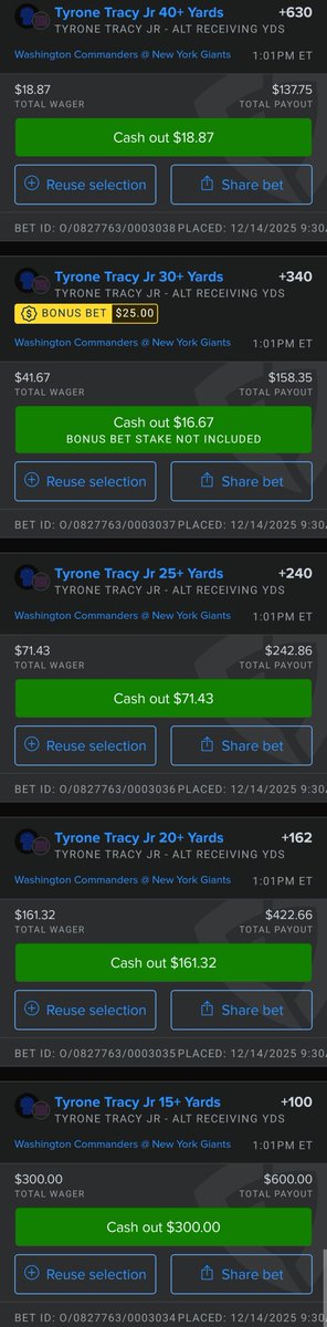 TPJ187's tweet image. A lot of calls for the over in #WASvsNYG #OverUnder 

Similarly, I see a game of short passes &amp;amp; slippery long runs after the catch

Tyrone Tracy was a key contributor in the pass game before he got hurt in the Patriots game

Do we pick up where we left off?👀
#StiefsBeliefs