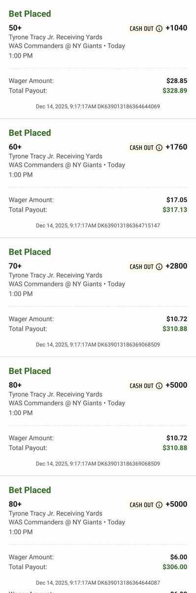 TPJ187's tweet image. A lot of calls for the over in #WASvsNYG #OverUnder 

Similarly, I see a game of short passes &amp;amp; slippery long runs after the catch

Tyrone Tracy was a key contributor in the pass game before he got hurt in the Patriots game

Do we pick up where we left off?👀
#StiefsBeliefs