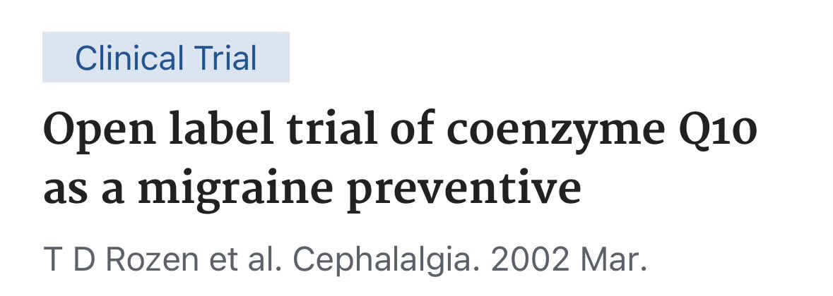 CoQ10 cuts migraine attacks in HALF

Researchers tested 100mg CoQ10 daily in migraine patients and discovered something pharmaceutical companies don’t want you to know.

Results: 61.3% of patients had >50% reduction in migraine days. Average migraine days dropped from 7.34 to