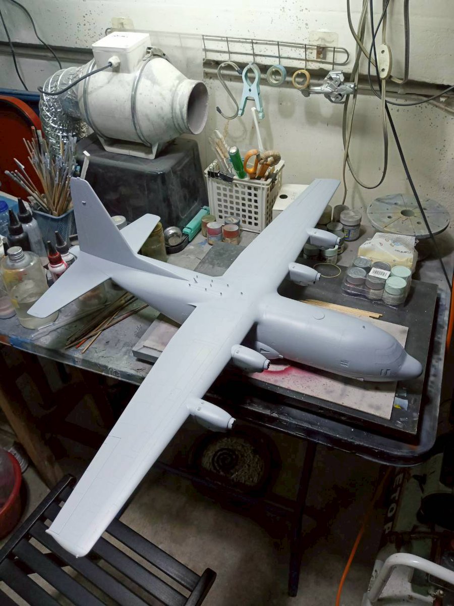 hobbystationth's tweet photo. 🔥Pro Built Italeri 1/48 C-130J C5 Hercules ดัดแปลงเป็นตัวไทย🔥Update 2
.
#HobbyStationth #บริการประกอบทำสีโมเดล #ผู้เชี่ยวชาญด้านการประกอบทำสีโมเดลและแบบจำลอง #C130 #ProBuiltModel https://t.co/TTROotz6oL