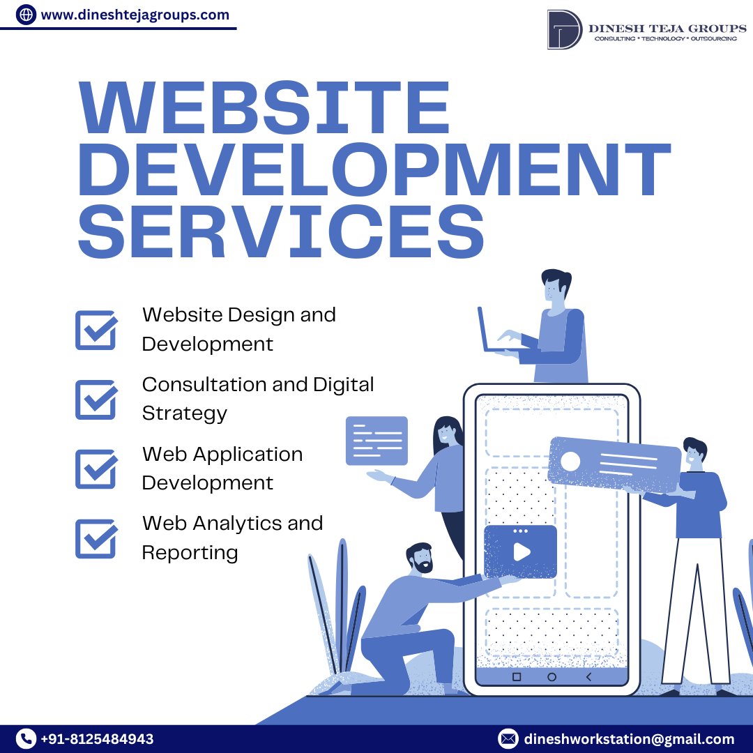 dineshteja57490's tweet photo. From design to deployment, web designing and development done professionally.

visit our Web Designing and Development Page: https://t.co/HXscG96E7k

#webdevelopment #WebDesign #websitedesign #webdesigninganddevelopment #CustomWebDesign #customwebdevelopment #CustomWebsite https://t.co/lTFu60Ermd