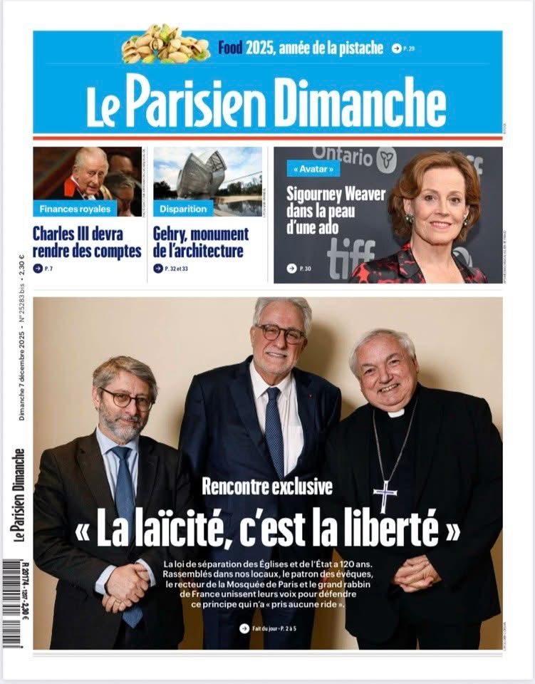 La laïcité n'est pas un concordat. On ne peut pas réduire la Laïcité à la liberté religieuse de 3 convictions parmi tant d’autres. Ici, on assigne les citoyens à un trio choisi de représentants religieux. Ce n’est pas là la Laïcité. C’est de l’œcuménisme sélectif