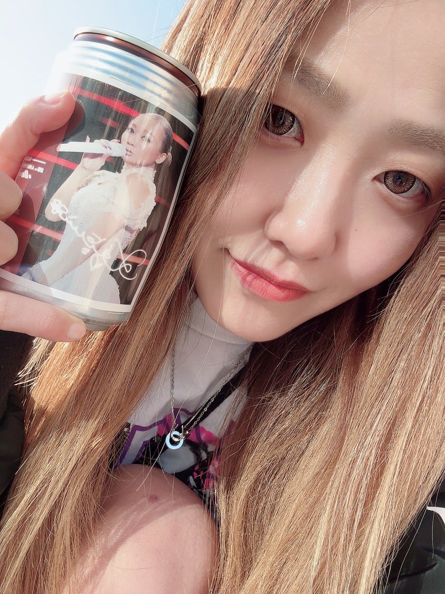 倖田來未　オリジナルアート缶(サイン入り) サイン入り】倖田來未 くぅちゃん 倖田組 ラベル缶 ステッカー レア