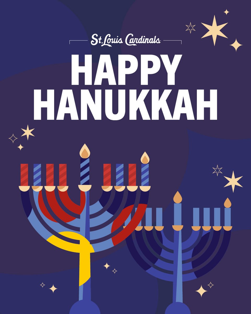Wishing you a bright and beautiful Hanukkah, Cardinals fans! 🕎
