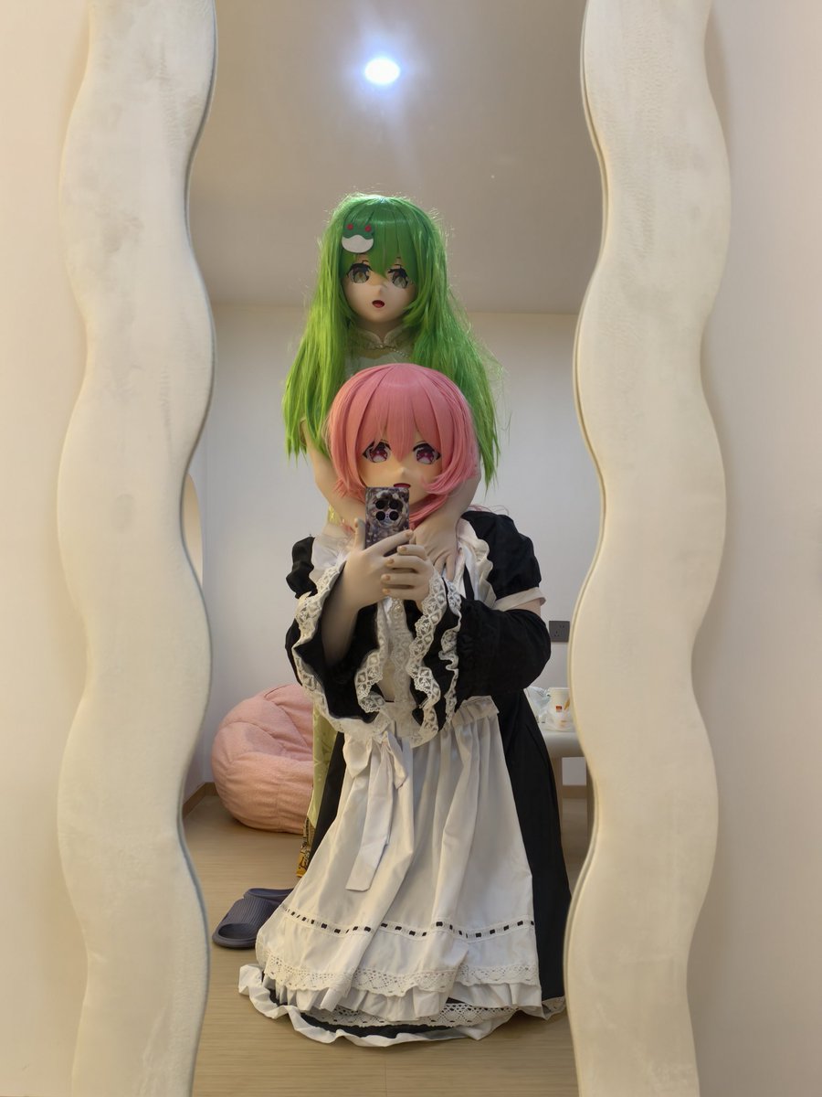 Alice 東風谷早苗kigurumi 聚聚！ 早苗：@Komeijicomet #kigurumi #着ぐるみ#東方Project #西行寺