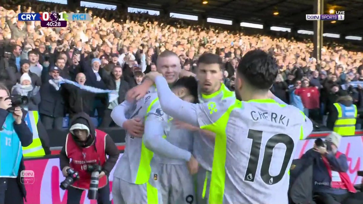 هالاند يقص شريط الأهداف لمانشستر سيتي 