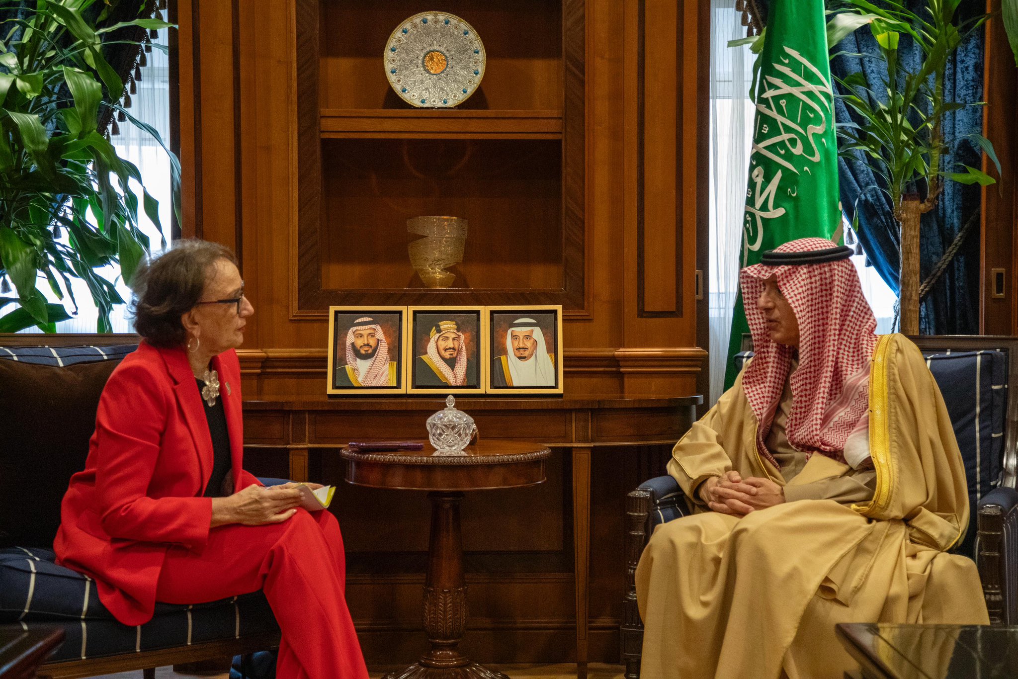 وزير الدولة للشؤون الخارجية عادل الجبير يستقبل الأمين العام للأونكتاد. صحيفة البلاد | وزارة الخارجية | 