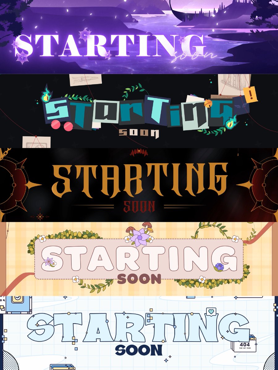 — [ starting soon ] 🎴✨
all part of a balanced stream; which one's your favourite? (❁´◡`❁)