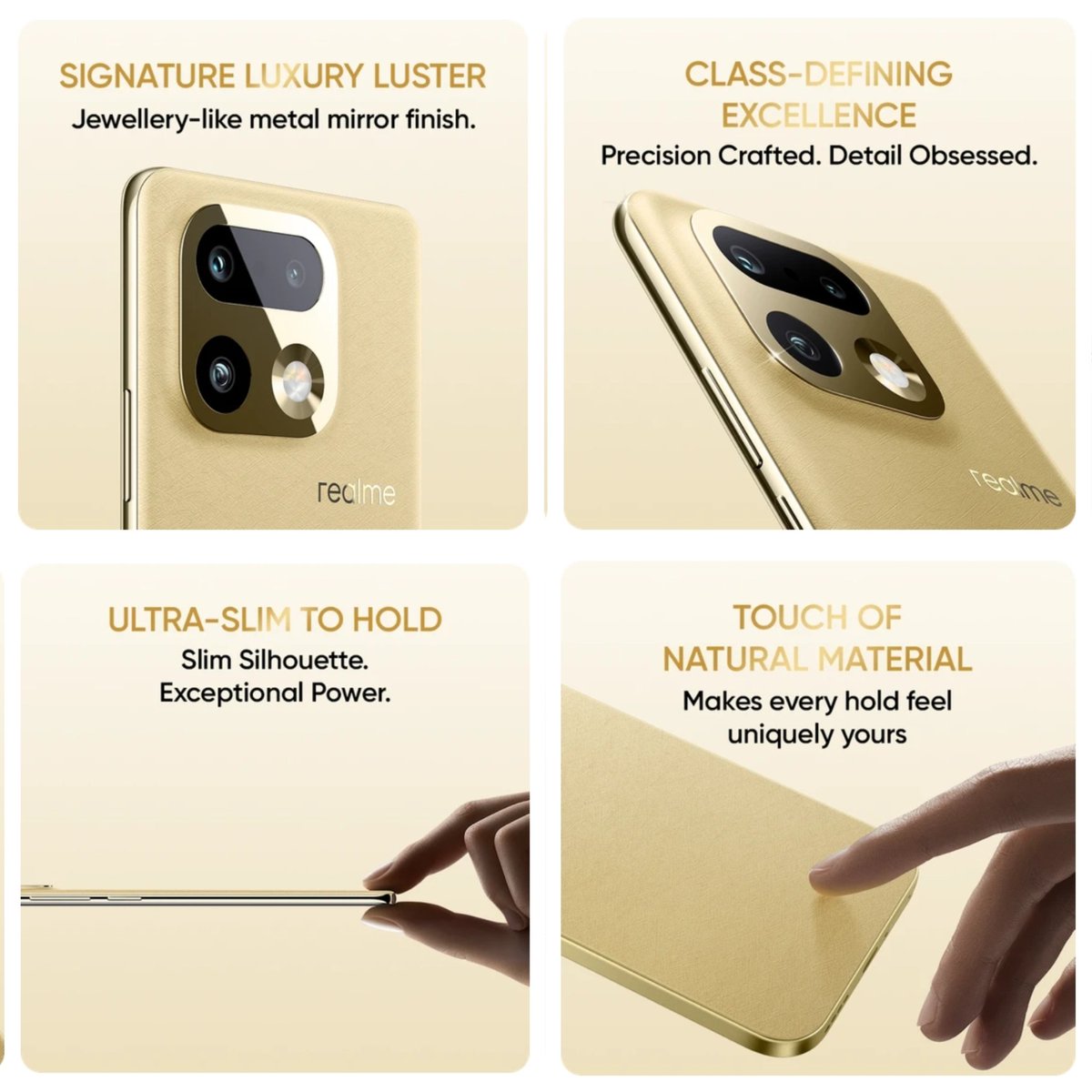 TECHINFOSOCIALS's tweet image. Realme 16 Pro &amp;amp; 16 Pro+ First Glimpse revealed &amp;amp; I must say they nailed it! It looks so fantastic!

The Shades — Master Gold, Master Grey, Camellia Pink &amp;amp; Orchid Purple.

It is designed by Naota Fukasawa, The same person behind realme's past Realme X Master &amp;amp; GT Master Designs...