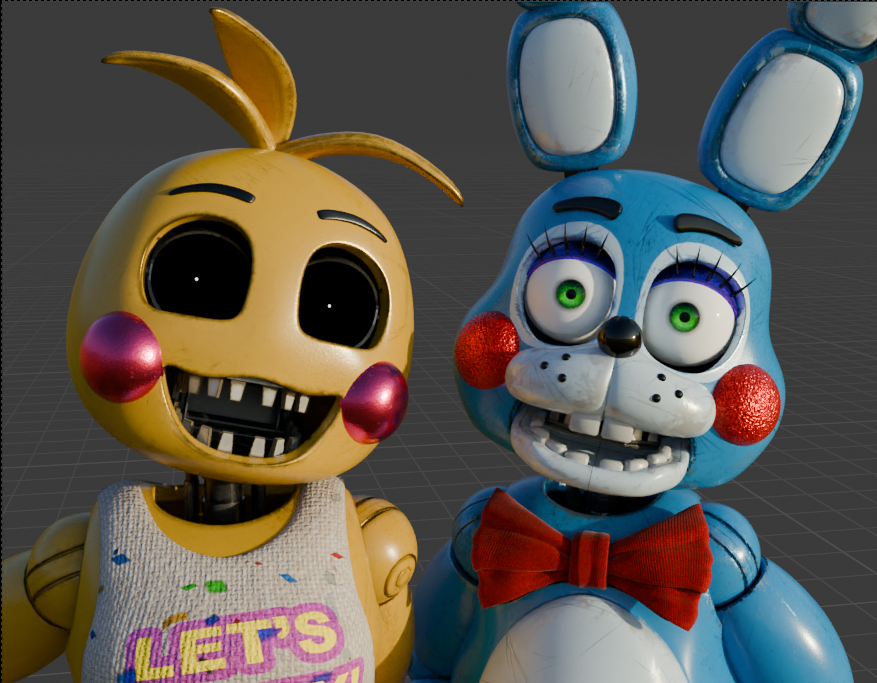 Toy Bonnie wip #fnaf #blender #blender3d