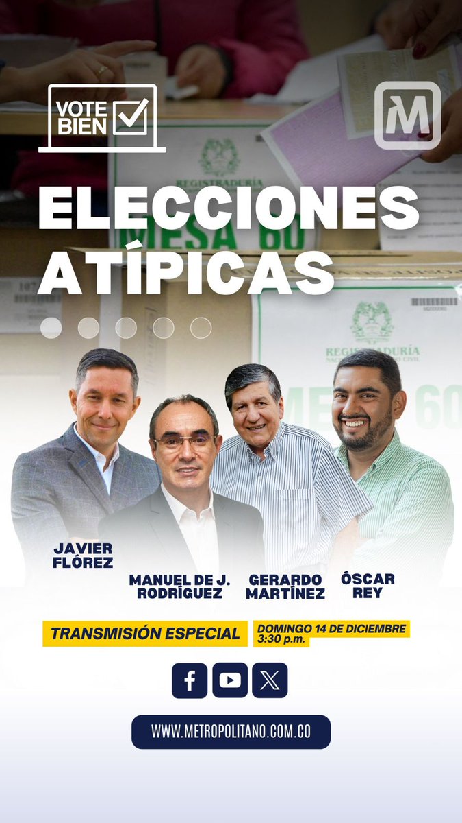 Felix_Quintero's tweet photo. Conéctense al mejor cubrimiento y análisis de las elecciones atípicas para Alcaldía de #Bucaramanga. https://t.co/cBL1RzJa2g