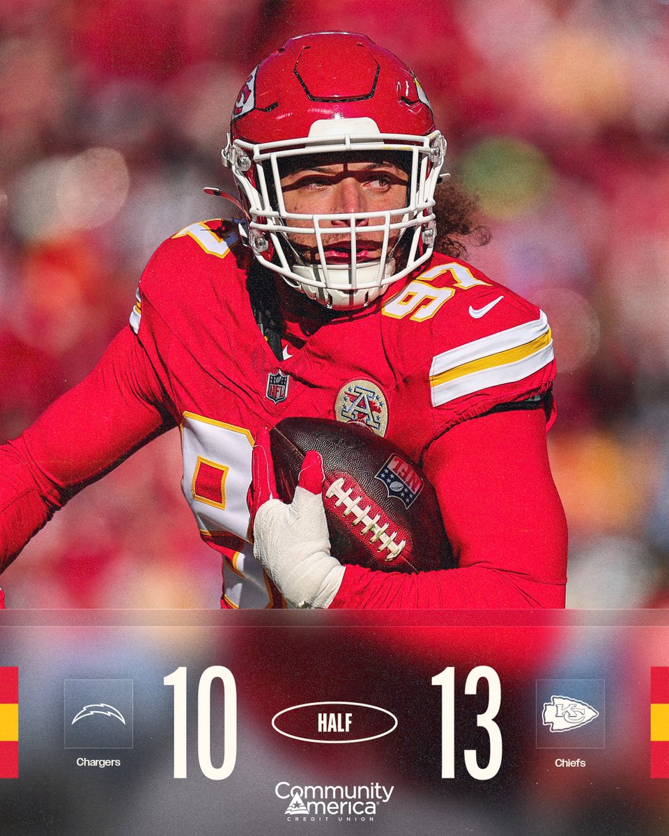 Leading at the half.