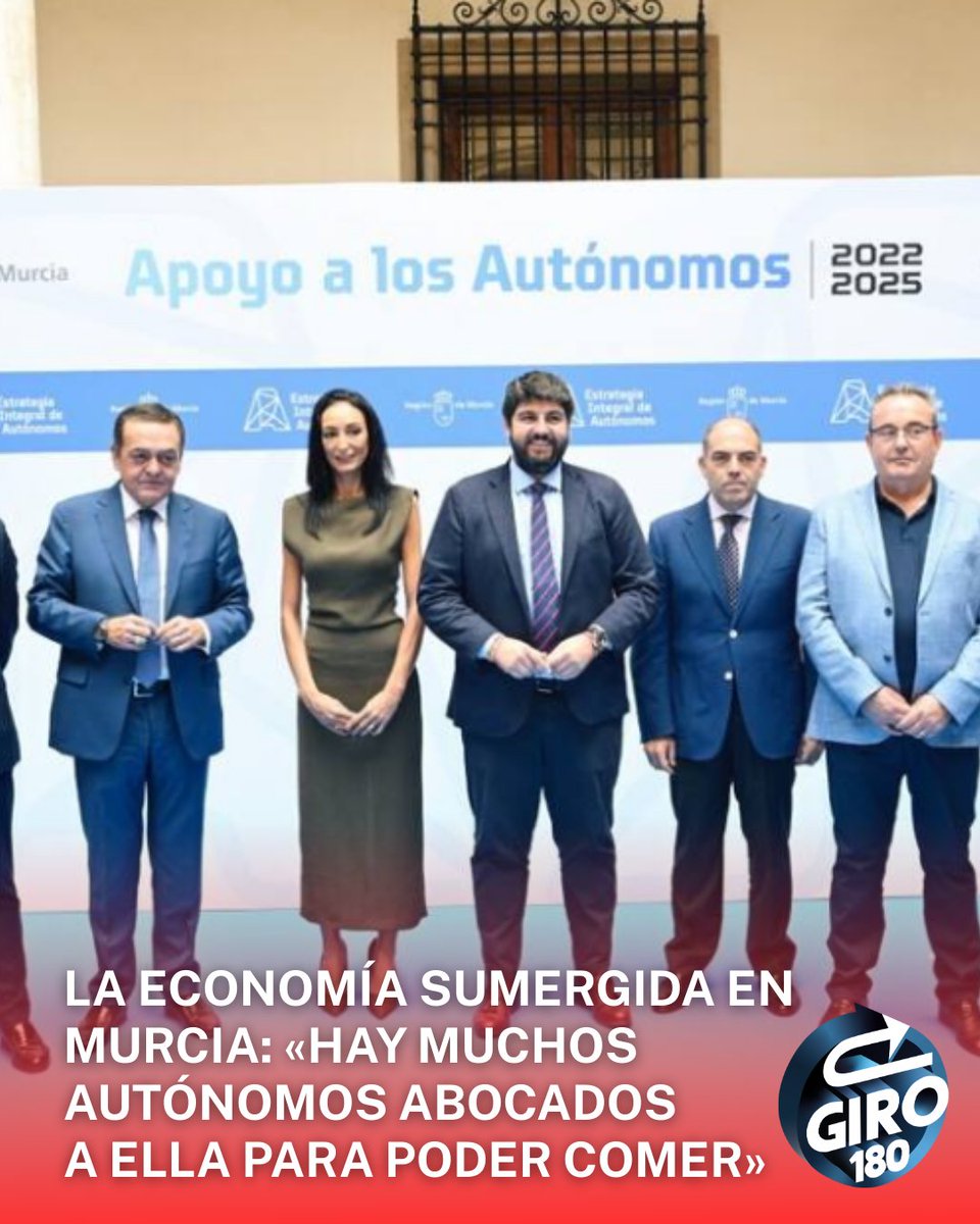 Cuando <a href="/LopezMirasF/">Fernando López Miras</a> se hace la foto...
La realidad es que tiene abandonados a los #autónomos de #Murcia 
El #bipartidismo corrupto una vez más demuestra que la industria política sólo se sirve a sí mismos para mantener el sillón.
<a href="/Oskr_V__MK/">Hispanista Inversor 🇪🇸❌</a> <a href="/marianocalabuig/">Mariano Calabuig</a> <a href="/aabargues/">Alex Alonso Bargues</a>