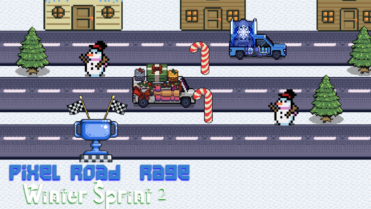 CrimsonTech2's tweet photo. ❄Pixel Road Rage 0.8🎄Out Now Drive Through The Christmas Town And Get The Gift Van For Free. Are You Up For The Challenge? Play Now To Find Out.
#gdevelop #IndieGameDev #indiegames #ShowMeSunday 
https://t.co/j6acaLPxFC https://t.co/cf7mpS44WF