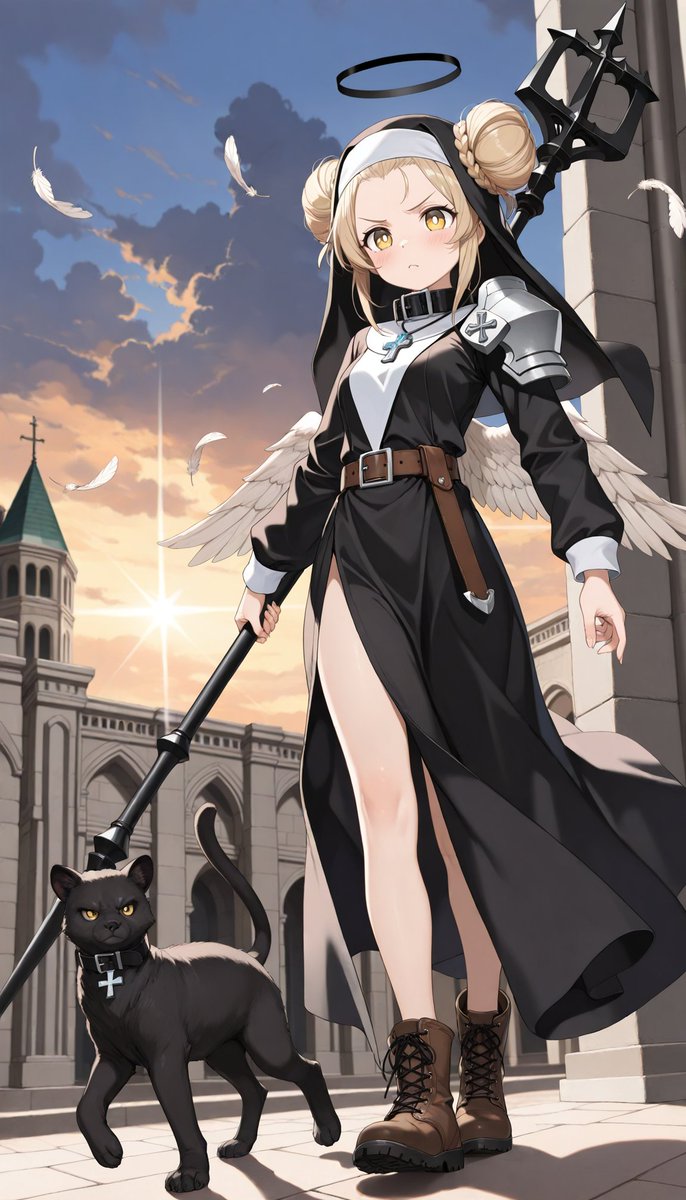 Happy Nunday!

I am here to forgive your sins~

#AIイラスト #AIart #KuronMiyuki #nunday