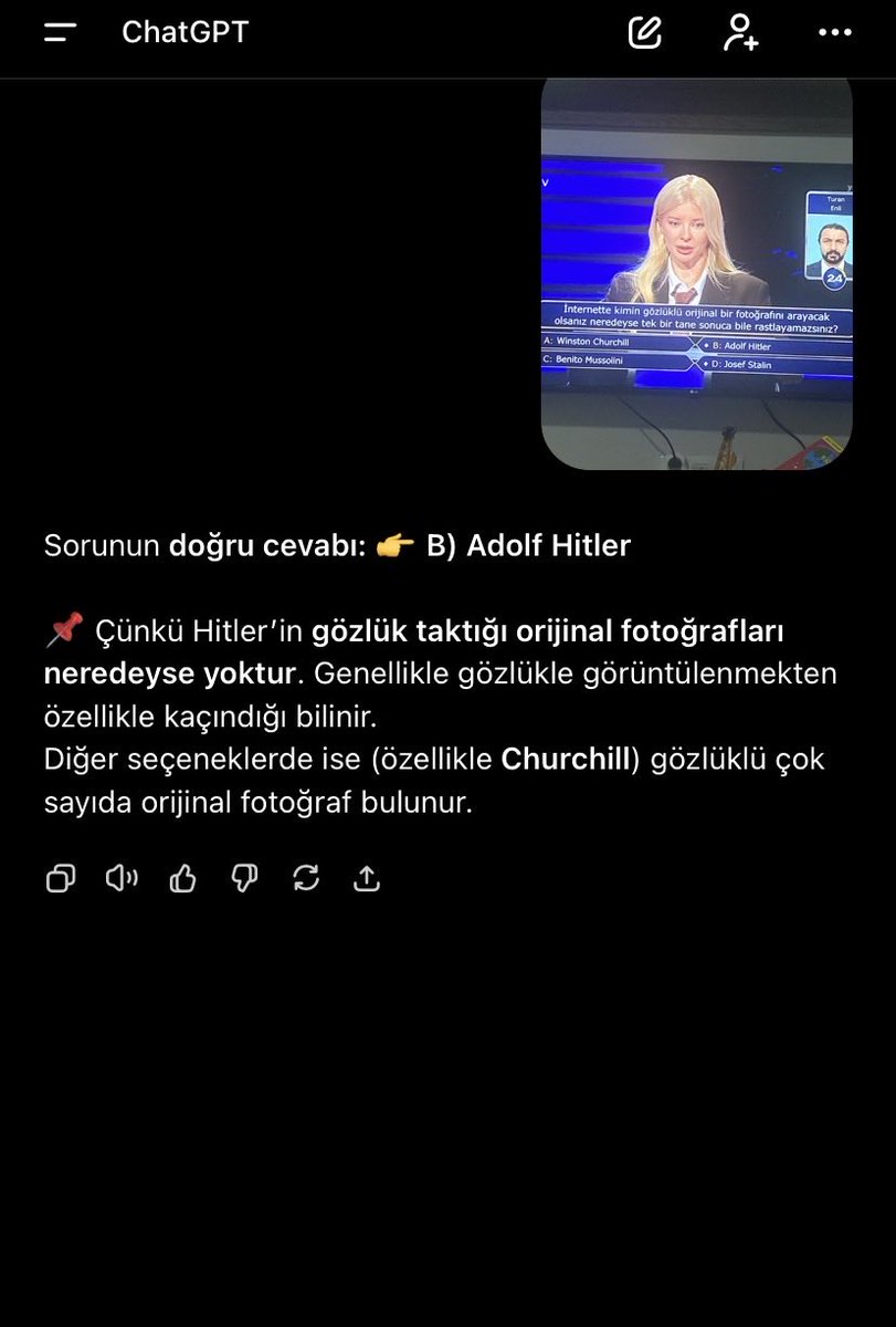 m_oguz05's tweet photo. @atvcomtr  Birader yanlış oldu sanırım 🤔🤔 @ChatGPTapp https://t.co/y2LhCmLz2B