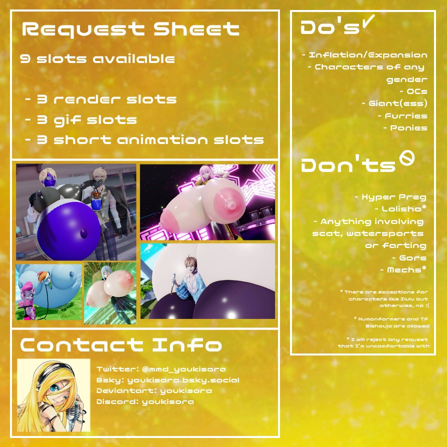 here's the request sheet! feel free to contact me if you have any questions!