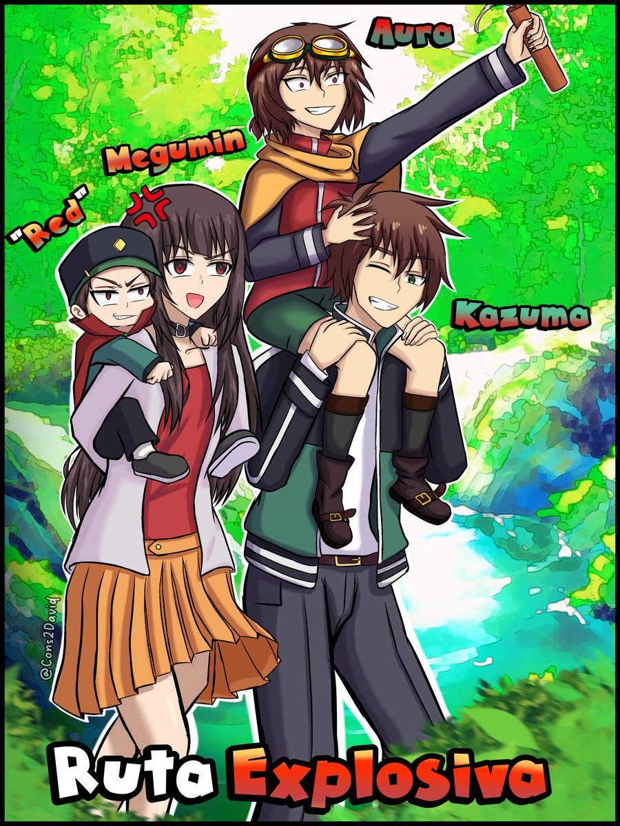 Cons2David's tweet image. Un Universo Desbloqueado
Con una Familia Explosiva

Ship #Kazumin (#Kazuma x #Megumin)
#KonoSubarashiiSekaiNiShukufukuWo #Art #この素晴らしい世界に祝福を #konosuba

Comisión por @themasternet_