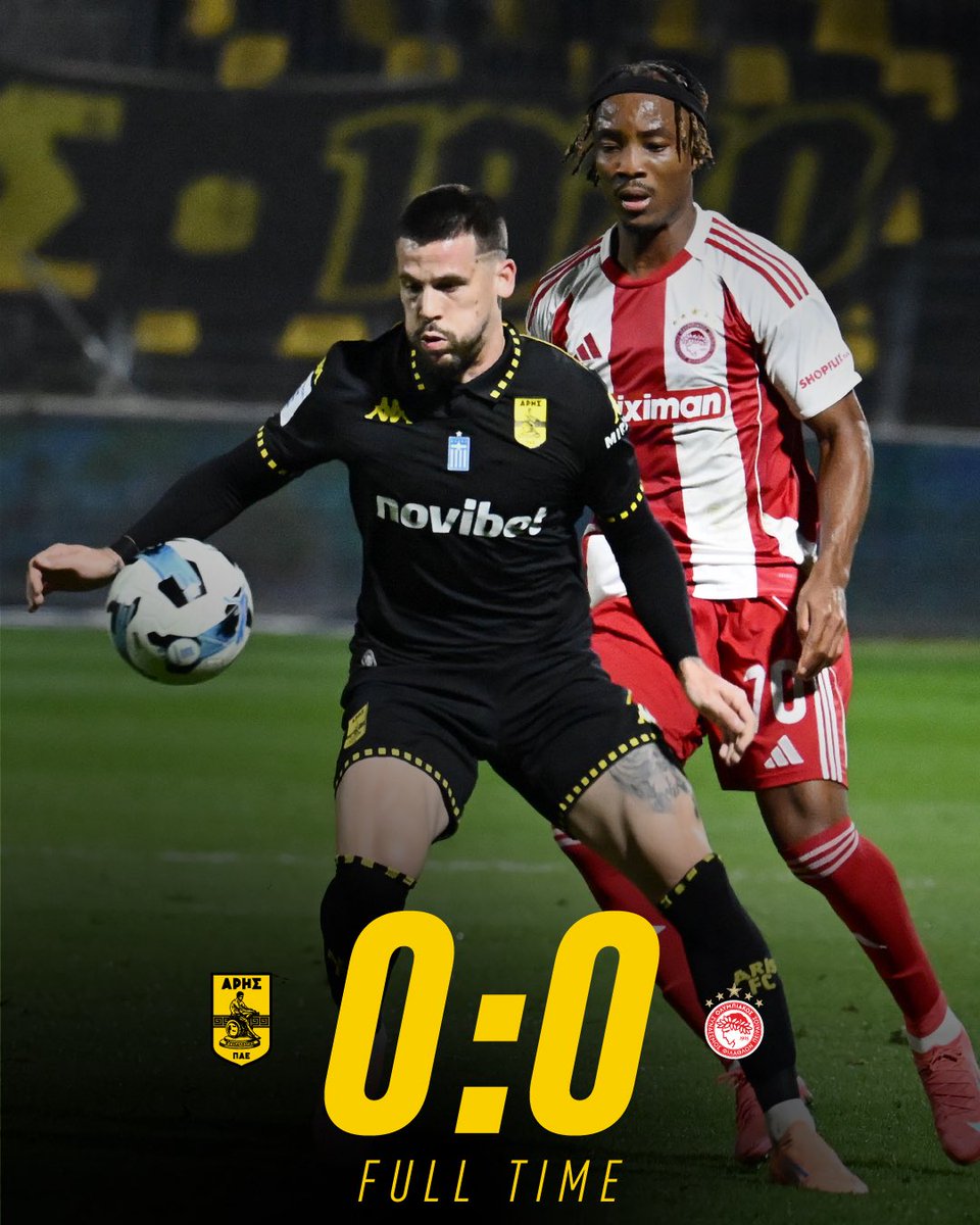 ARIS__FC's tweet photo. ฮฮฎฮพฮท
#ARISOLYMPIACOS
#ARISFC
#StoiximanSuperLeague
@Super_League_GR
#Matchday14
#VamosARIS
@novibet https://t.co/xDqDfjnaP2