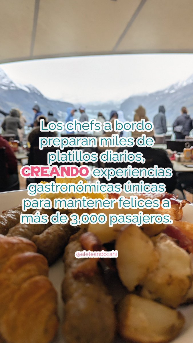 aleteandoxahi's tweet image. 🚨 DÍA 14/24: Reto de la #FraseMágica! 👨‍🍳
PALABRA DEL DÍA: CREANDO
Dato Curioso: Los chefs de cruceros están siempre CREANDO miles de platillos únicos para deleitar a los pasajeros.
Anótala y sigue con la secuencia. ¡La frase es cada vez más larga!
#Cruceros #CREANDO #Viajes