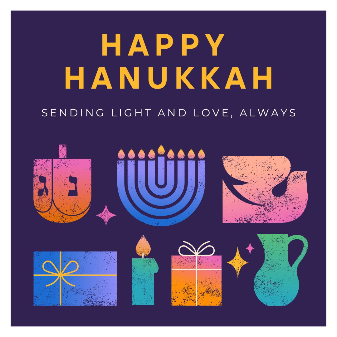 ROCKreachout's tweet photo. This evening marks the start of Hanukkah, a Jewish eight-day festival of lights, celebrated with a nightly menorah lighting, special prayers and fried foods.

Happy Hannukah to all who celebrate! May the love and light fill your home and heart, today, and always! https://t.co/EytV7vX4G1