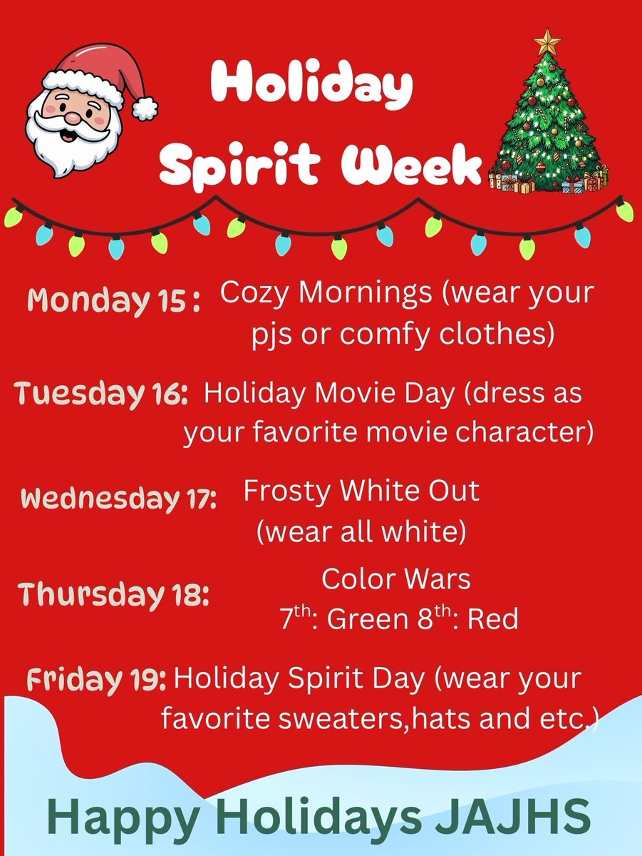 ‼️Reminder‼️ Student Council Spirit Dress Up Week this week! #BetterEveryDay