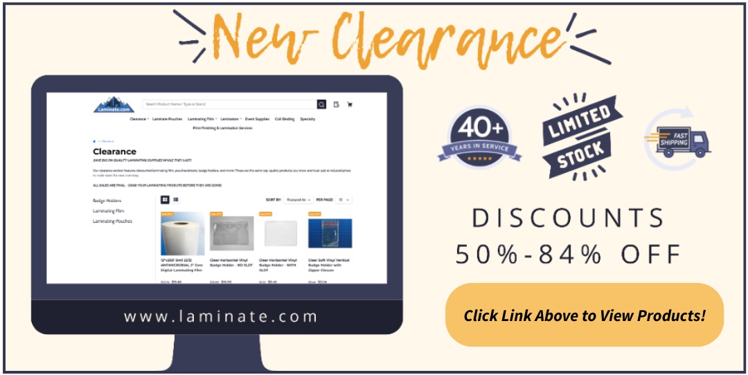 Laminatecom's tweet image. We've added new Clearance products on our website (while supplies last):
bit.ly/3HWAgn4