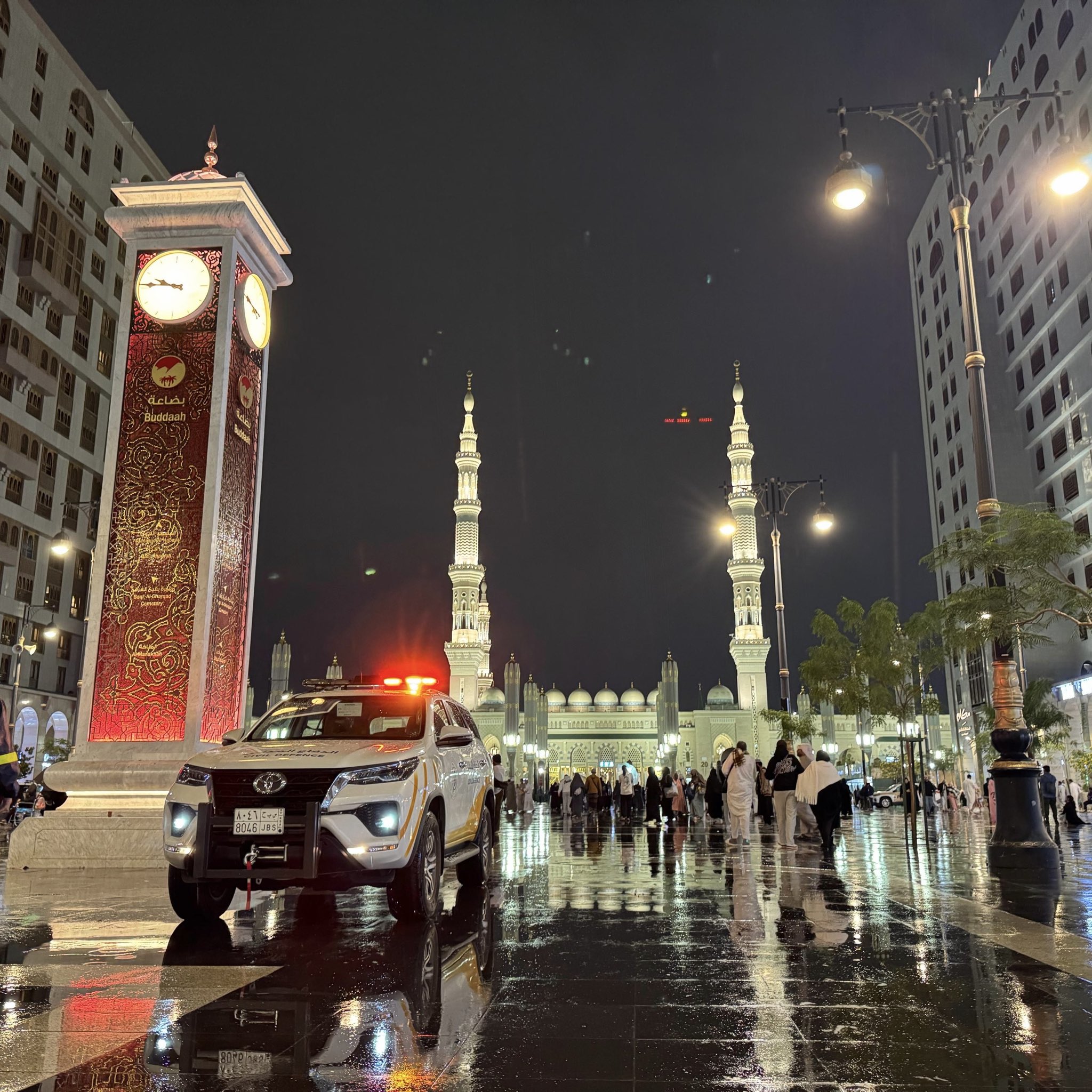 الدفاع المدني بالمدينة المنورة متابعة ميدانية للحالة المطرية .. جاهزية واستعداد 