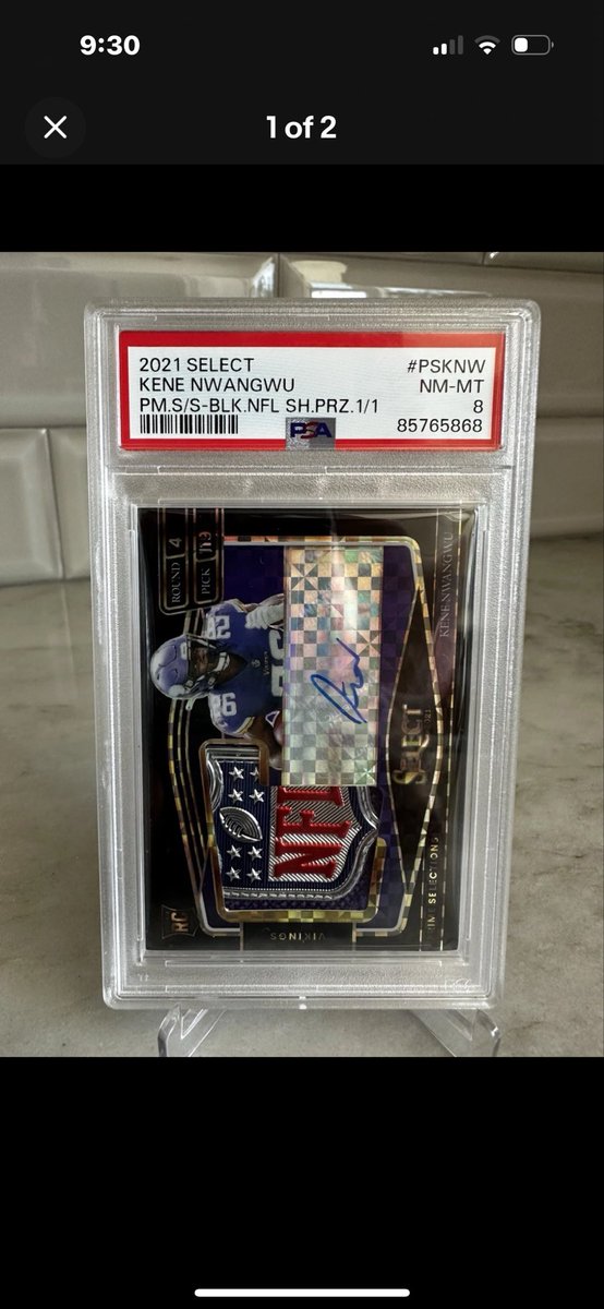 vikescards's tweet photo. @Vikings95Cards were you bidding on either of these? I assumed you’d be watching them at least. https://t.co/o1MSAGMrHy