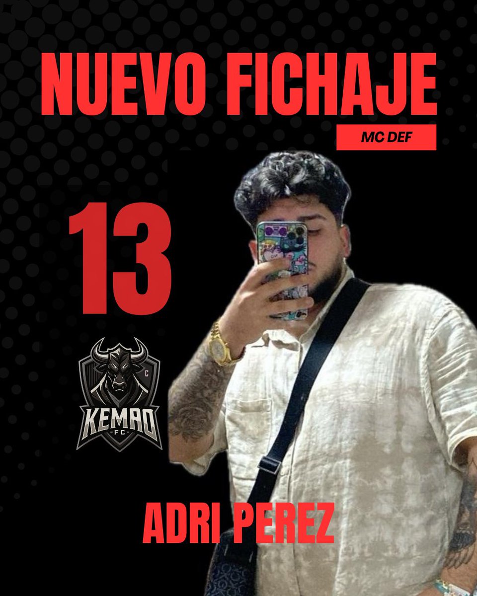 2do FICHAJE DEL EQUIPO

Aquí tenemos a <a href="/aadrianpereez09/">Adrian Perez Ibarra</a> que jugará en el centro del campo de nuestro equipo 

BIENVENIDO FOLLETIII

#NEWERA #WEAREKEMAO

🖤♥️