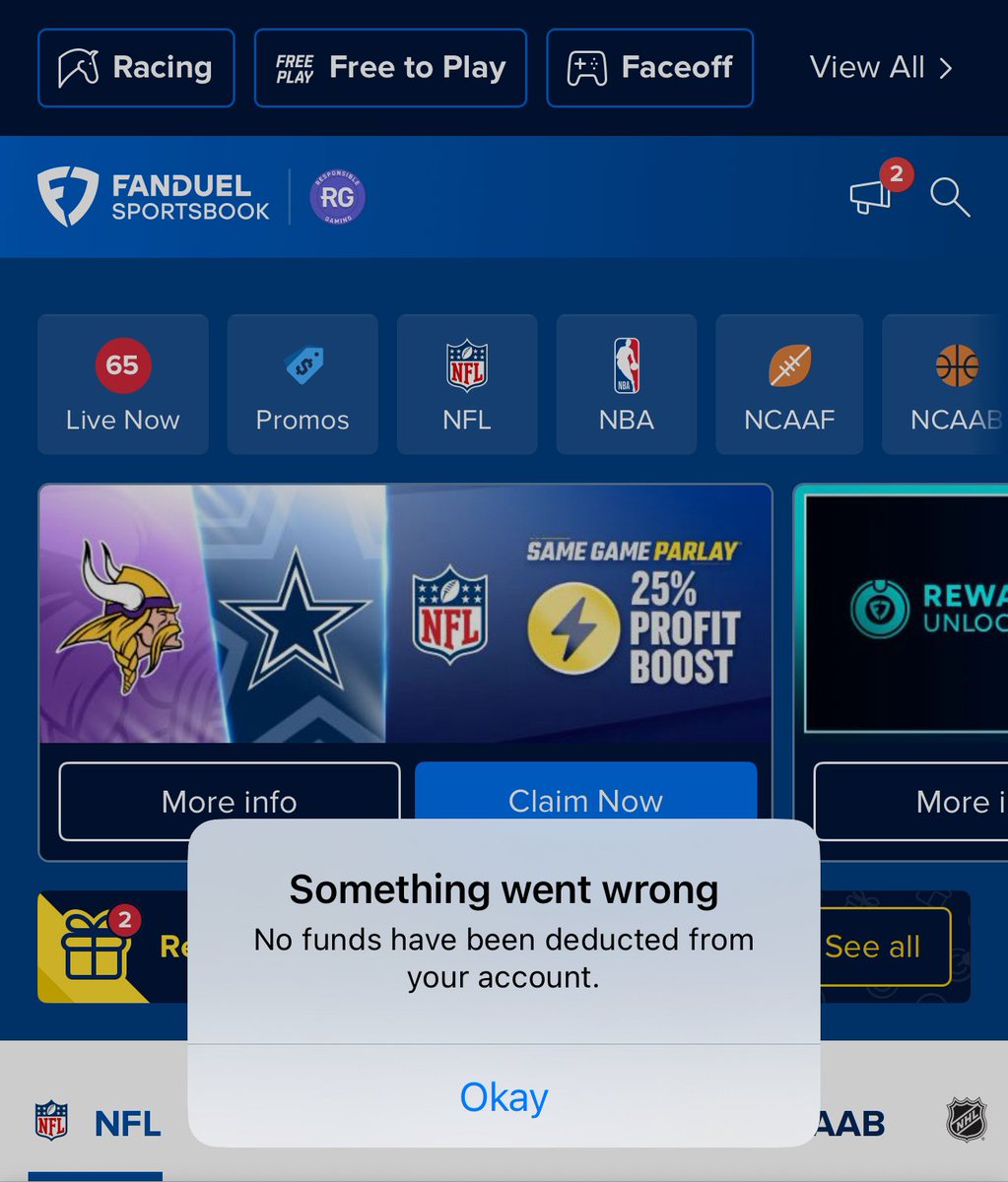SteeleProject22's tweet image. Typical… @FanDuel_Support @FDSportsbook
