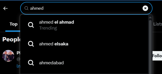 Doggy404x's tweet photo. This is what comes up when you search ahmed on X. Now you tell me which one is his name. https://t.co/3ZfZq2R5NP