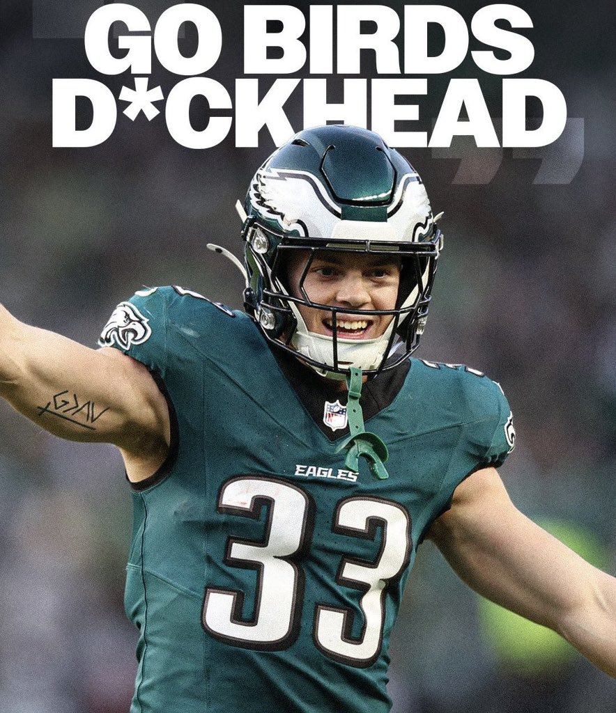 DillyPhilly215's tweet image. Just fucking win🦅

E-A-G-L-E-S EAGLESSSSSSSS

Go birds.. say it back!💚🦅

#FlyEaglesFly