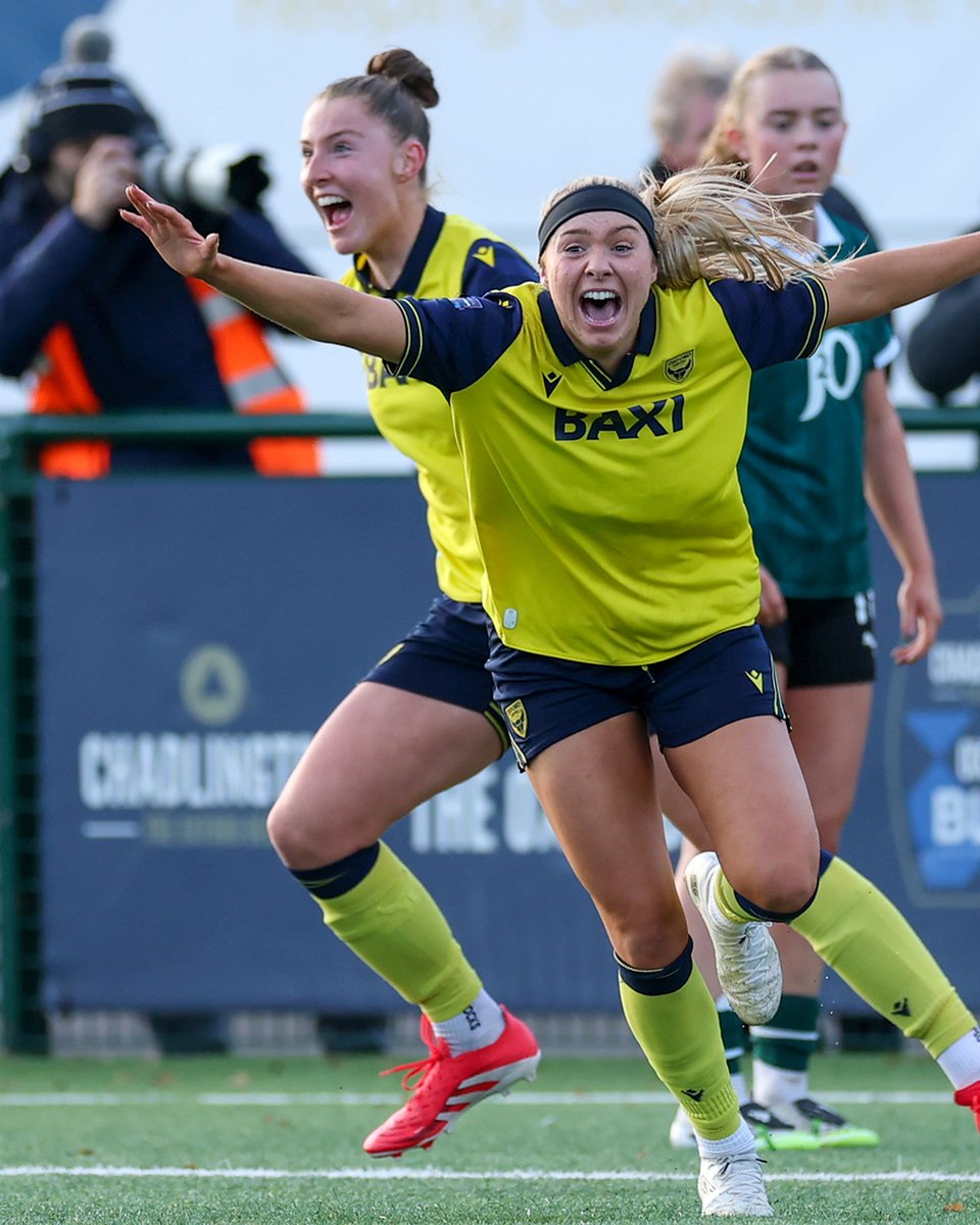 AdobeWFACup's tweet image. SCENES. 🤯

@OfficialOUWFC scored the winning goal in the 95th minute to seal their place in the #AdobeWomensFACup fourth round.
