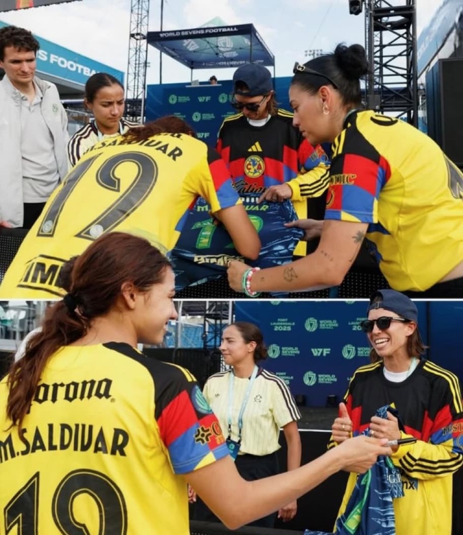 Tobin en el newsletter de RE-INC:
"Esta es mi foto favorita de World Sevens. Hasta este torneo, nunca había visto jugar a Montserrat Saldivar. Ahora que la vi, puedo con seguridad decir que ha sido bendecida por los dioses del fútbol ⚽" (1/2)