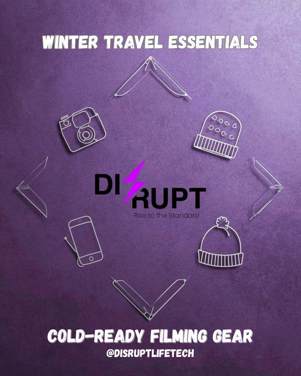 disruptlifetech's tweet image. Cold weather changes how you film ❄️📷
Batteries drain faster, grip slips, light drops.
These winter essentials keep shots steady and powered.

Save for your winter kit.

@disruptlifetech | disruptlife.net
.
.
.
#ExpectImpact #ChallengeEverything #InnovationStartsHere