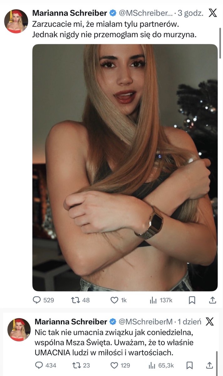 Marianna Schreiber i jej dwa oblicza 😅