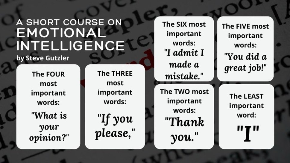 SteveGutzler's tweet photo. A Short Course On Emotional Intelligence
#EmotionalIntelligence #EITip #Leadership ✨ https://t.co/KEfB4cQRNR