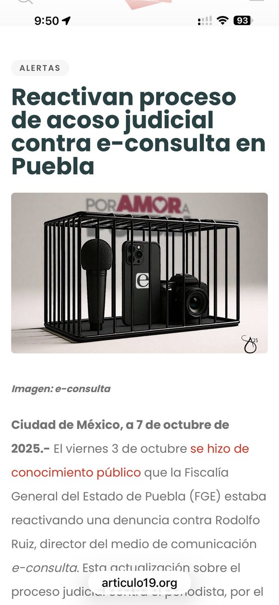 PRoganto's tweet photo. El problema de @article19mxca es que un día defiende periodistas y medios serios como @e_consulta y al otro, saca el pecho por extorsionadores como Jacinto “Chinto” López, en #Tabasco.
Es cosa de leer los textos de este personaje: insultos y chantajes disfrazados de “opinión”. https://t.co/WqQq6p11c2