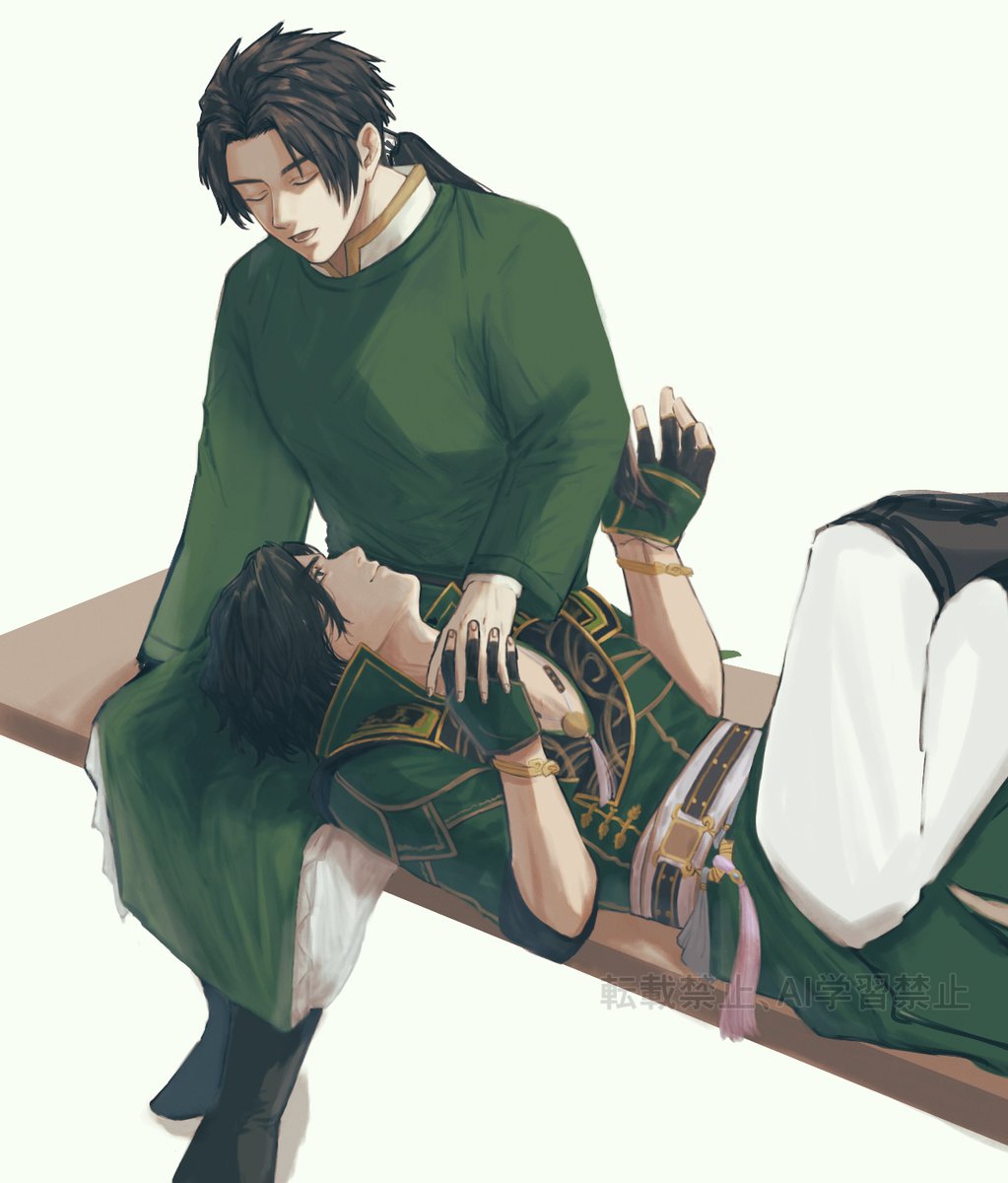 aki_ra_k4's tweet image. 法趙ひざまくら