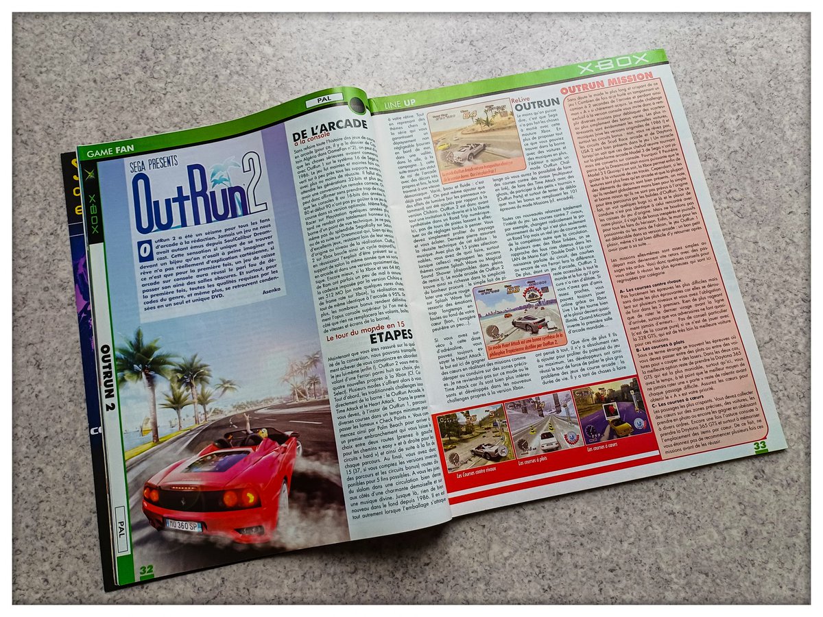 MisterKyleHyde's tweet photo. Le rétrotest du dimanche #outrun #outrun2 #outrun2006 #yusuzuki #sega #sony #ps2 #gamefan #octobre2004 #arcadevibes #retrogaming https://t.co/wRLEFBvWxj