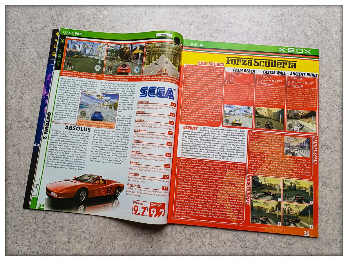 MisterKyleHyde's tweet photo. Le rétrotest du dimanche #outrun #outrun2 #outrun2006 #yusuzuki #sega #sony #ps2 #gamefan #octobre2004 #arcadevibes #retrogaming https://t.co/wRLEFBvWxj